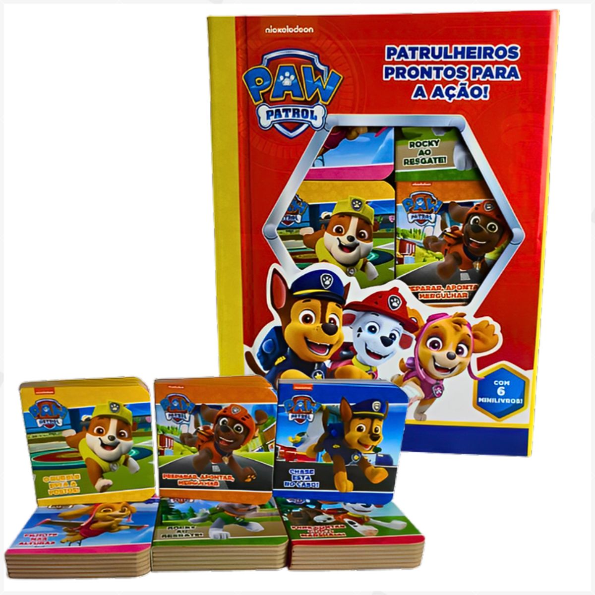 Livros Box Com 6 Minilivros Patrulha Canina - Patrulheiros Prontos Para A Ação - Ciranda Cultural Livros Box Com 6 Minilivros Patrulha Canina - Patrulheiros Prontos Para A Ação - Ciranda Cultural